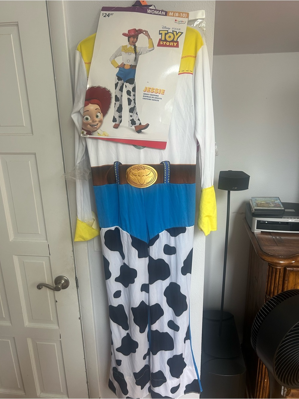 Disney Toy Story Jessie Womens Costume - White, Yellow, Blue